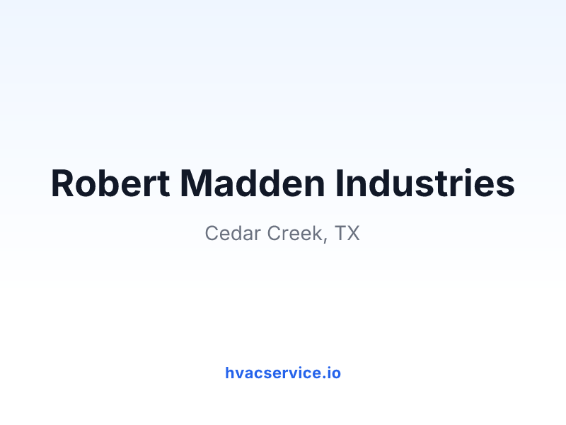 Robert Madden Industries
