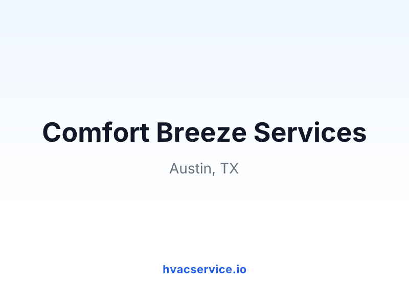Comfort Breeze Services