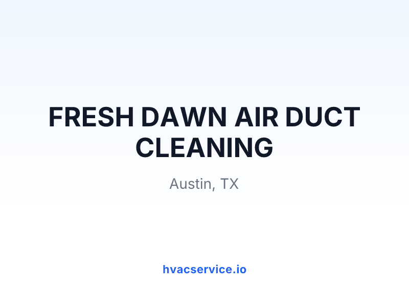 FRESH DAWN AIR DUCT CLEANING