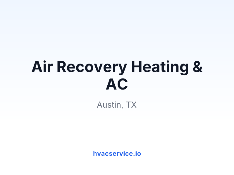 Air Recovery Heating & AC