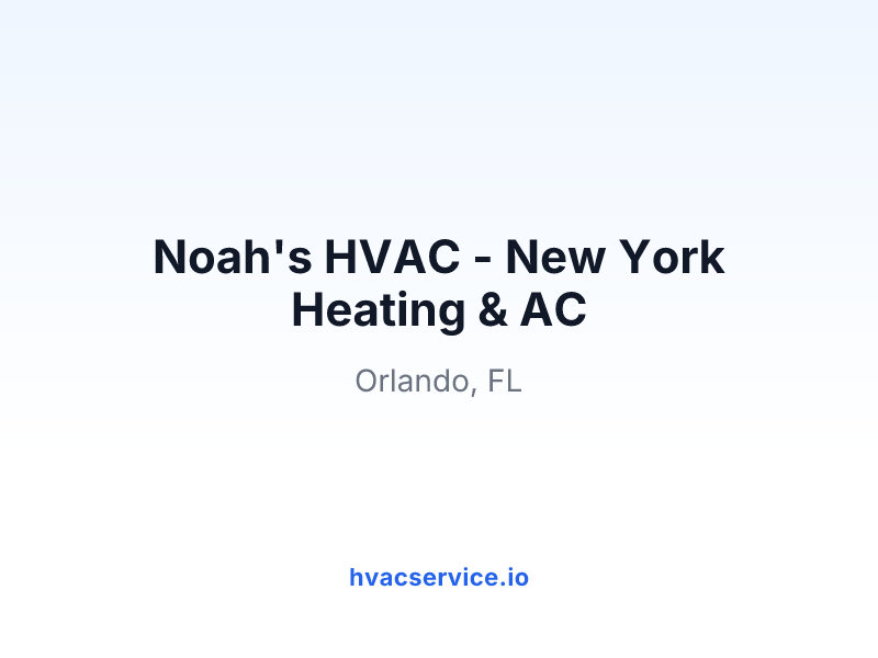 Noah's HVAC - New York Heating & AC