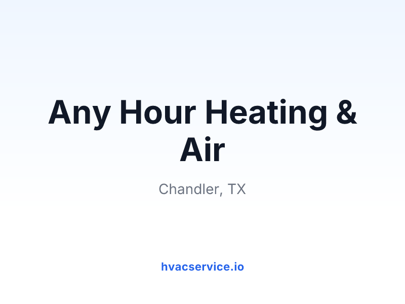 Any Hour Heating & Air