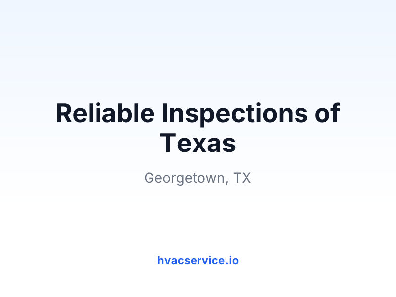 Reliable Inspections of Texas