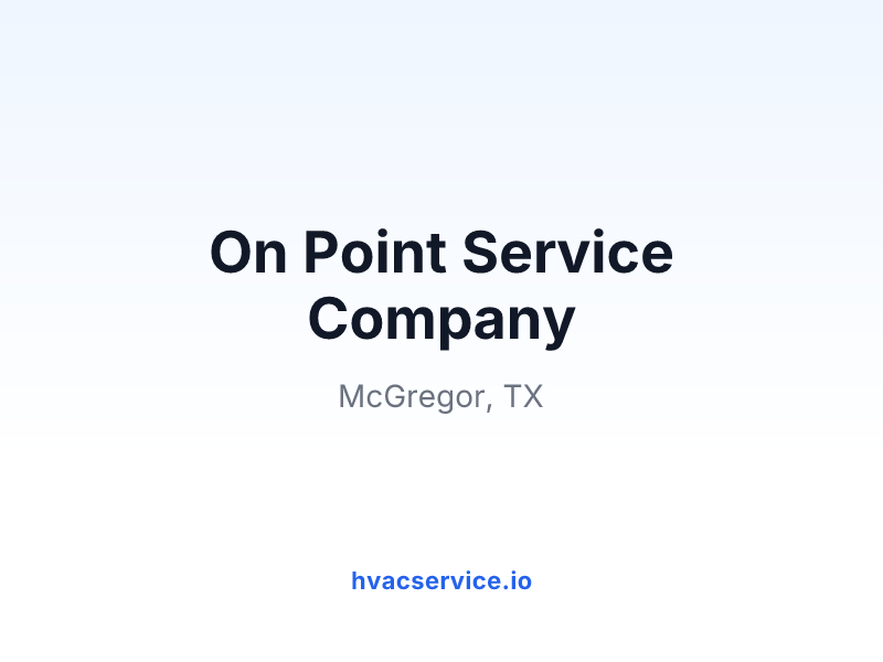 On Point Service Company