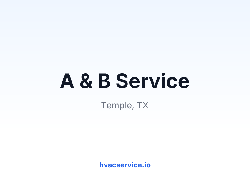 A & B Service