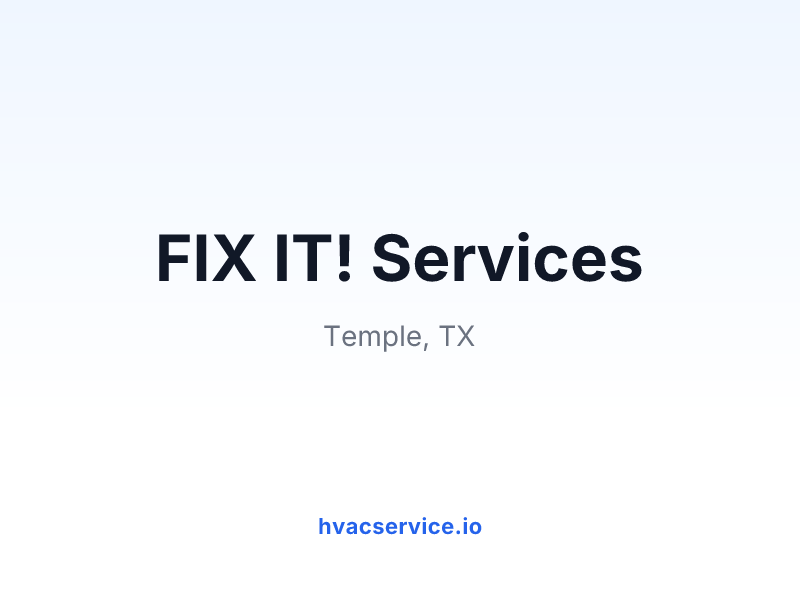 FIX IT! Services