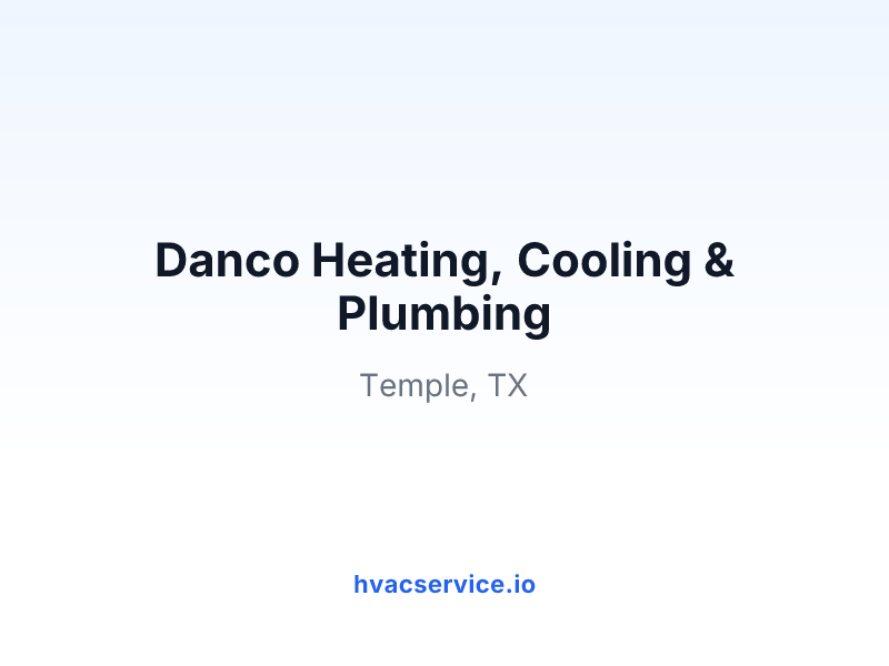 Danco Heating, Cooling & Plumbing
