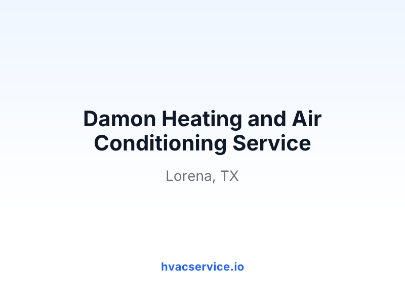 Damon Heating and Air Conditioning Service