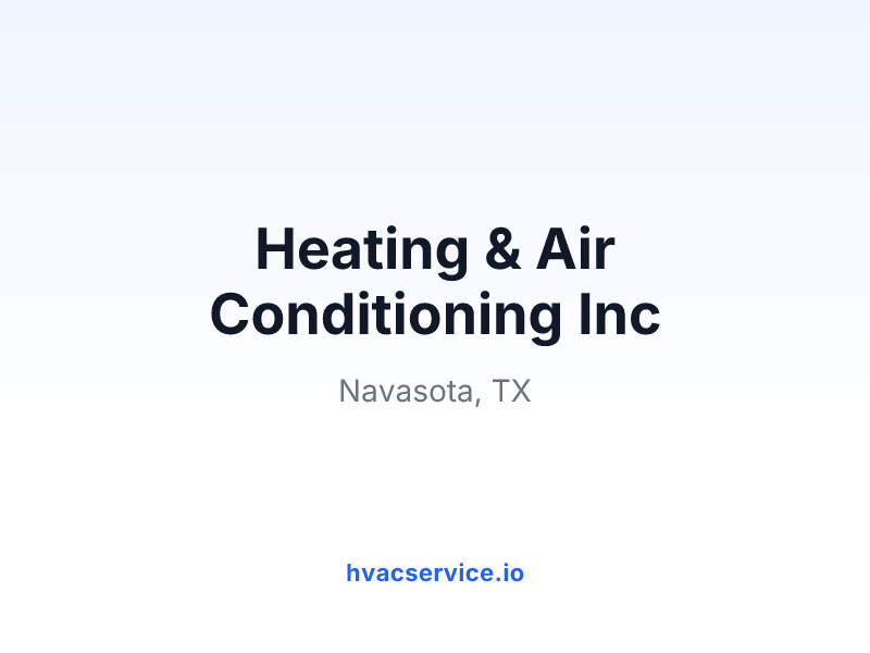 Heating & Air Conditioning Inc