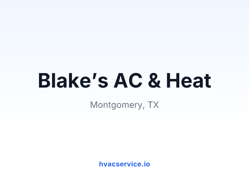 Blake’s AC & Heat