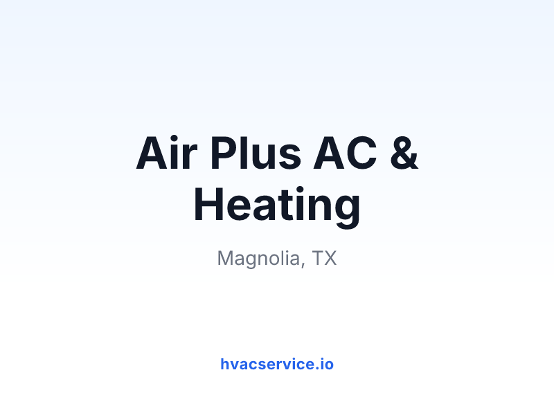 Air Plus AC & Heating