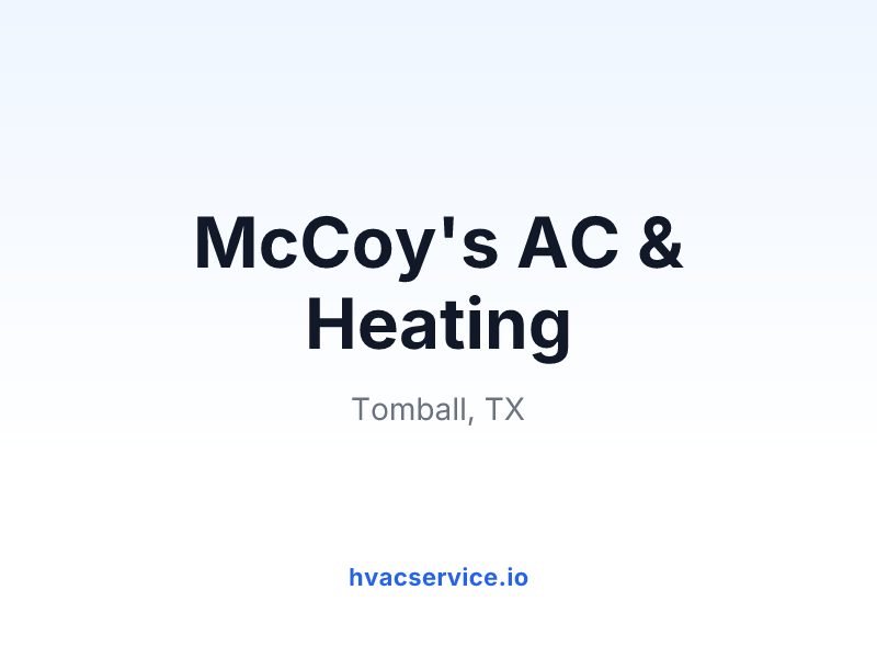McCoy's AC & Heating