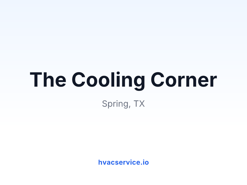 The Cooling Corner