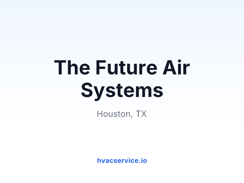 The Future Air Systems