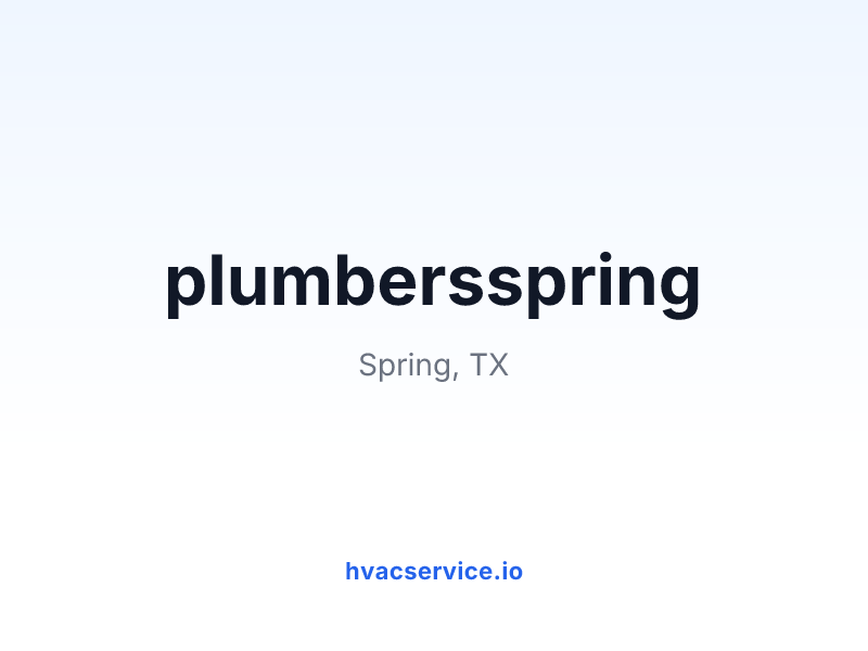 plumbersspring