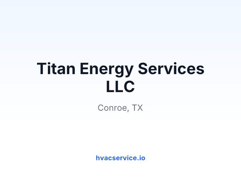 Titan Energy Services LLC