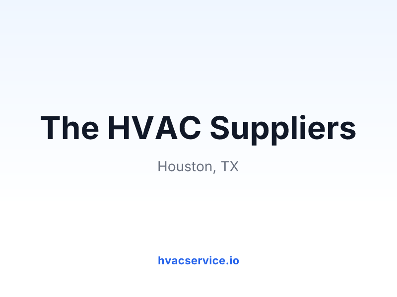 The HVAC Suppliers