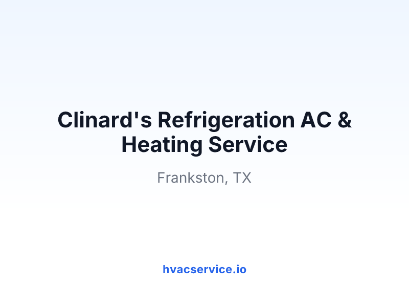 Clinard's Refrigeration AC & Heating Service