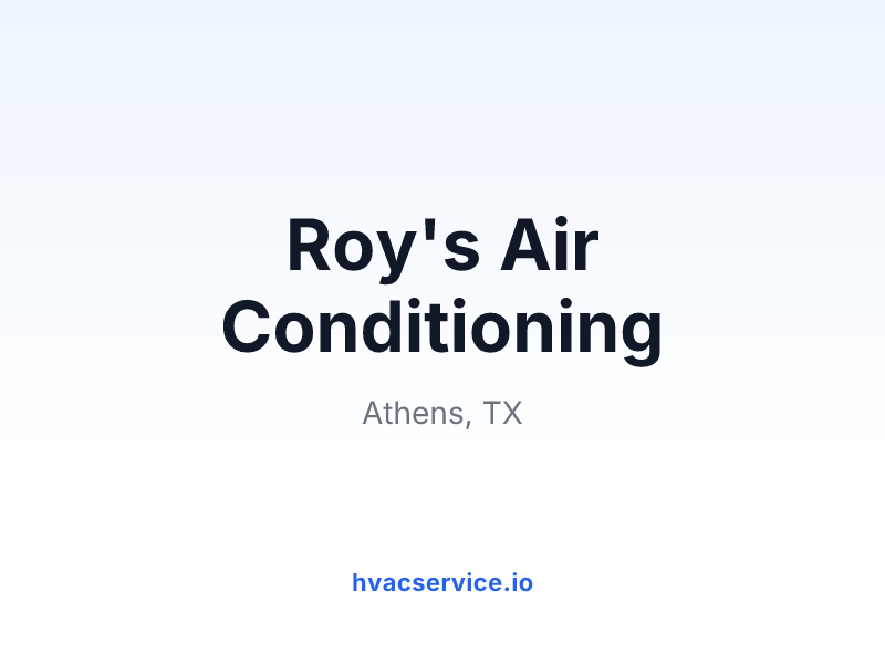 Roy's Air Conditioning