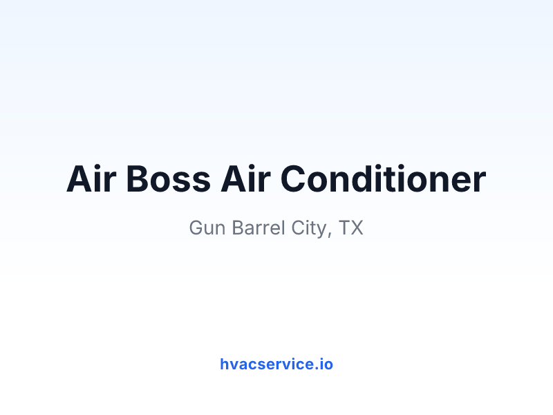 Air Boss Air Conditioner