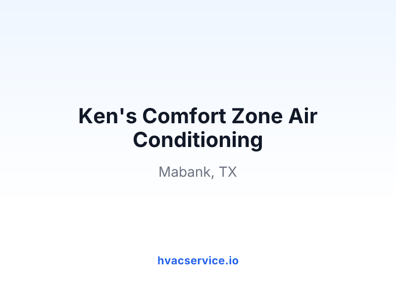 Ken's Comfort Zone Air Conditioning