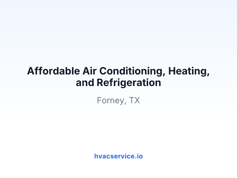 Affordable Air Conditioning, Heating, and Refrigeration