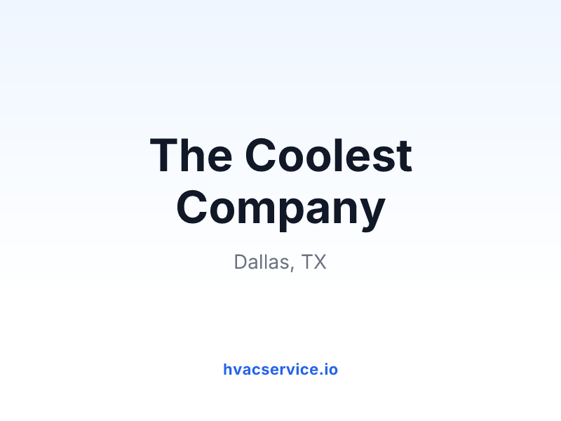 The Coolest Company
