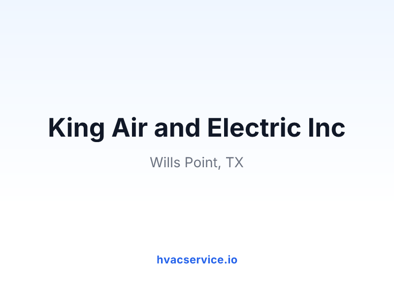 King Air and Electric Inc