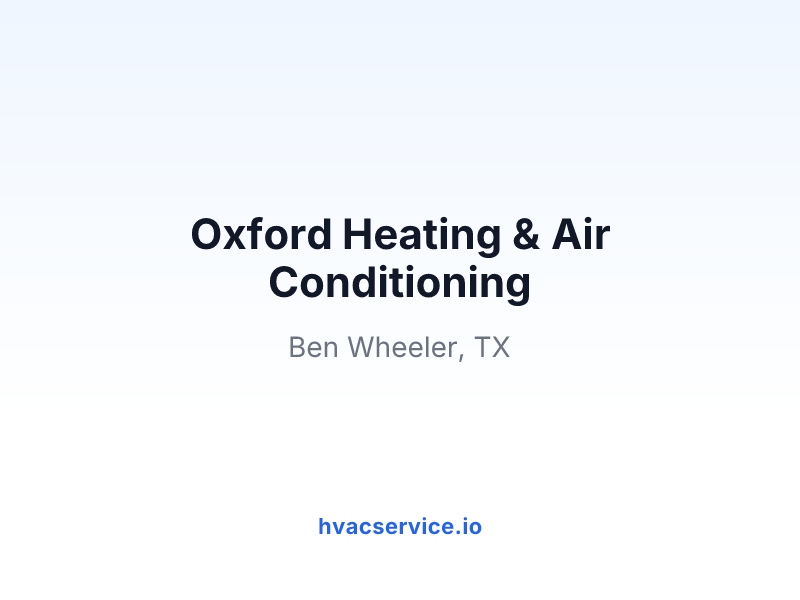Oxford Heating & Air Conditioning