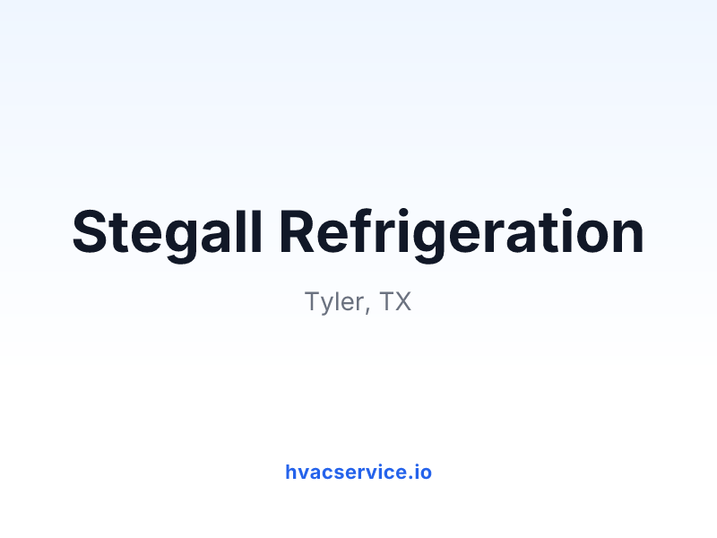 Stegall Refrigeration