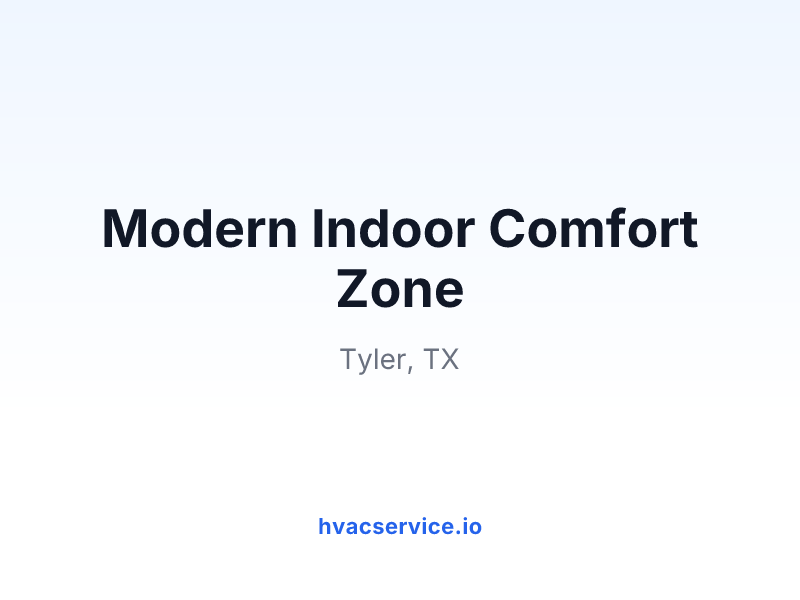 Modern Indoor Comfort Zone