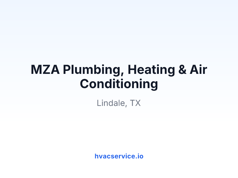MZA Plumbing, Heating & Air Conditioning
