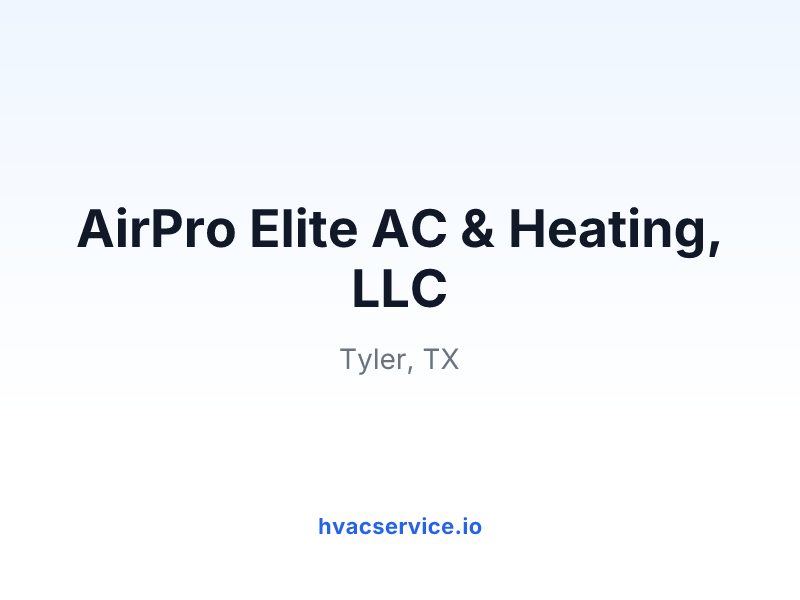 AirPro Elite AC & Heating, LLC