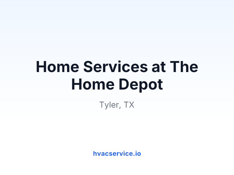 Home Services at The Home Depot