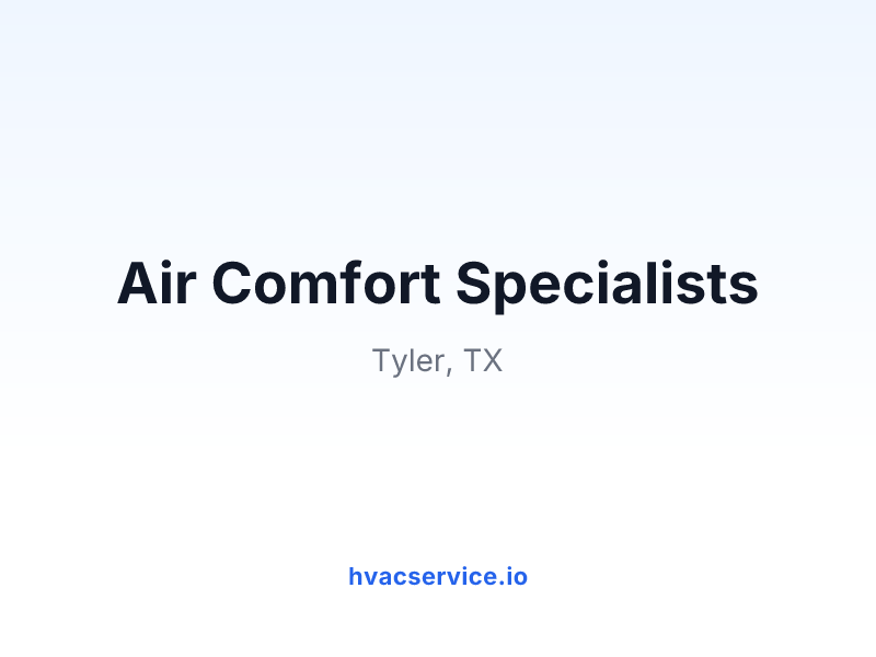 Air Comfort Specialists