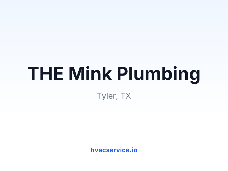 THE Mink Plumbing