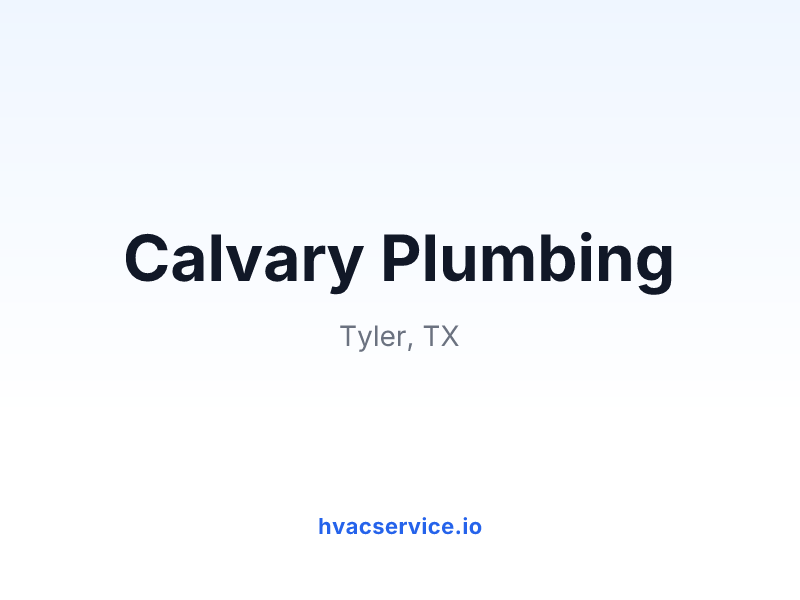 Calvary Plumbing