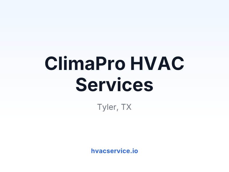 ClimaPro HVAC Services