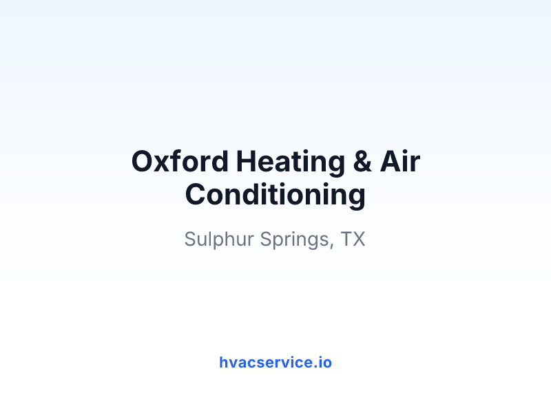 Oxford Heating & Air Conditioning