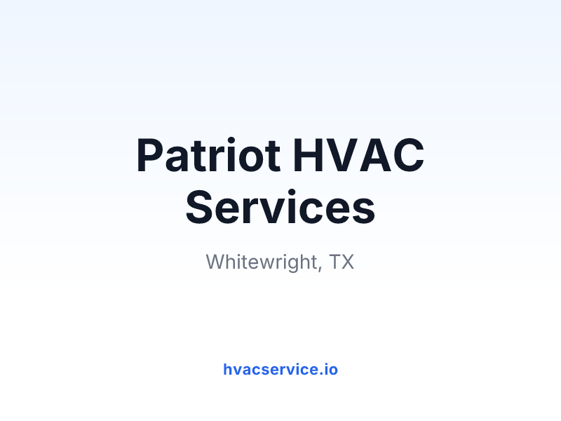 Patriot HVAC Services
