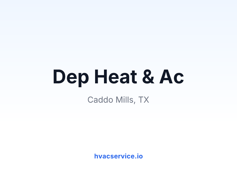 Dep Heat & Ac