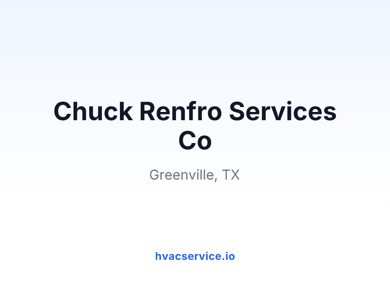Chuck Renfro Services Co