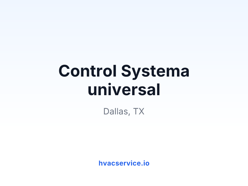 Control Systema universal
