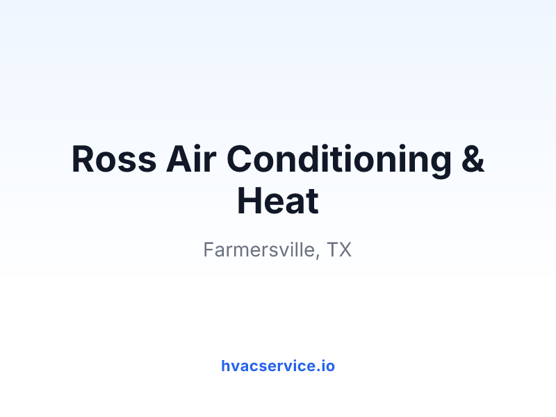 Ross Air Conditioning & Heat