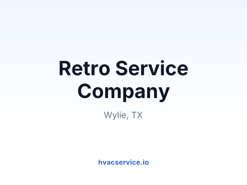 Retro Service Company