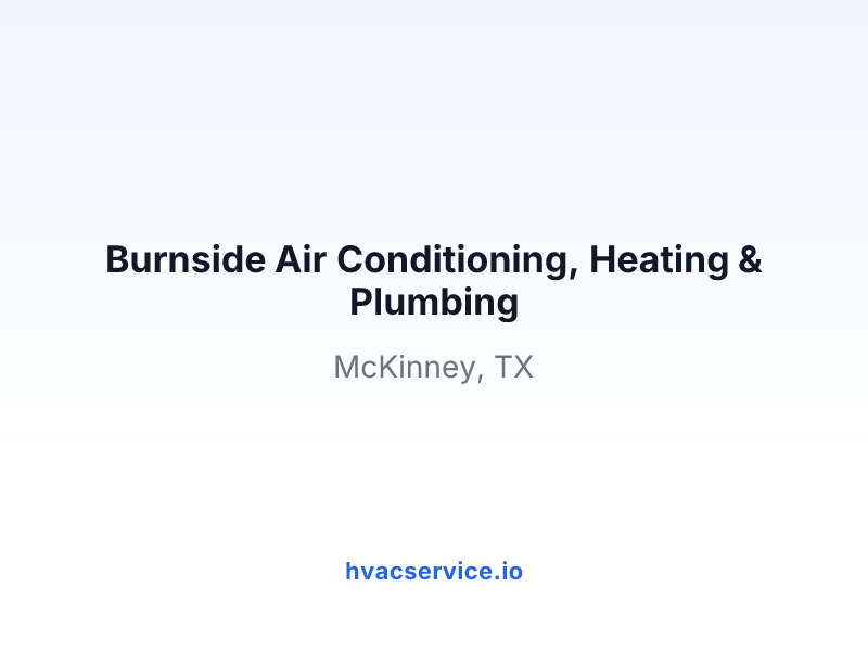 Burnside Air Conditioning, Heating & Plumbing