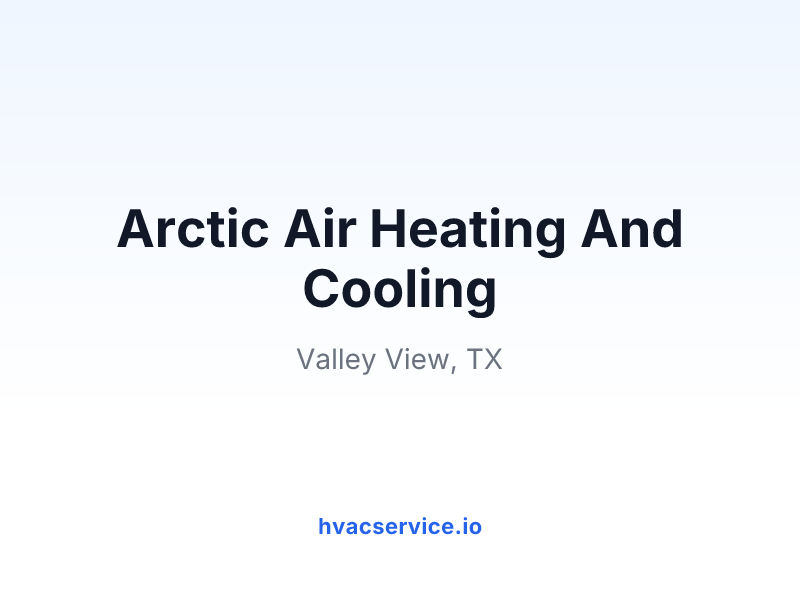 Arctic Air Heating And Cooling