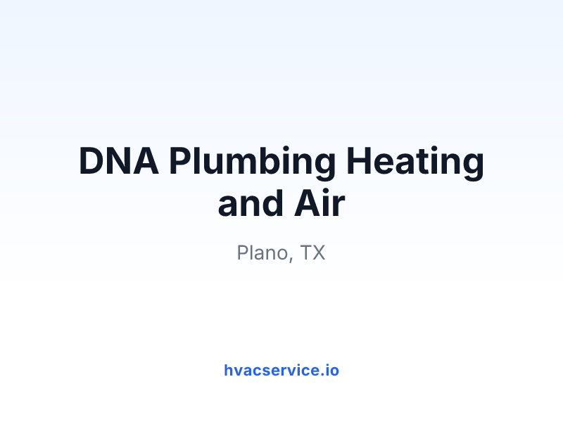 DNA Plumbing Heating and Air