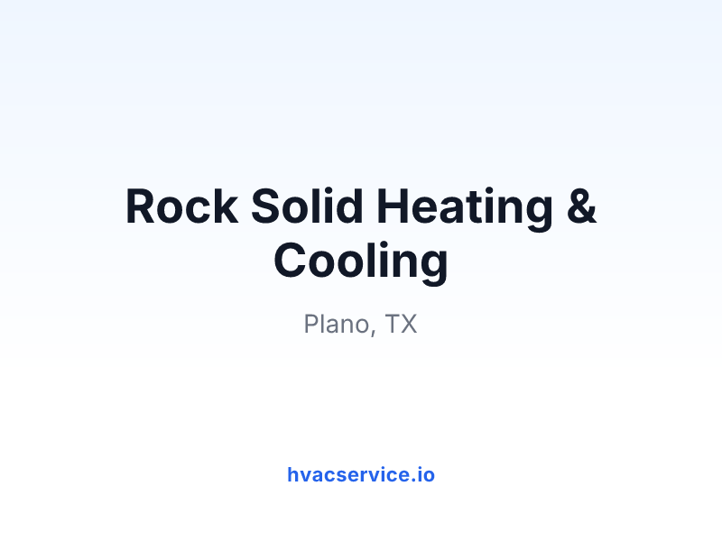 Rock Solid Heating & Cooling