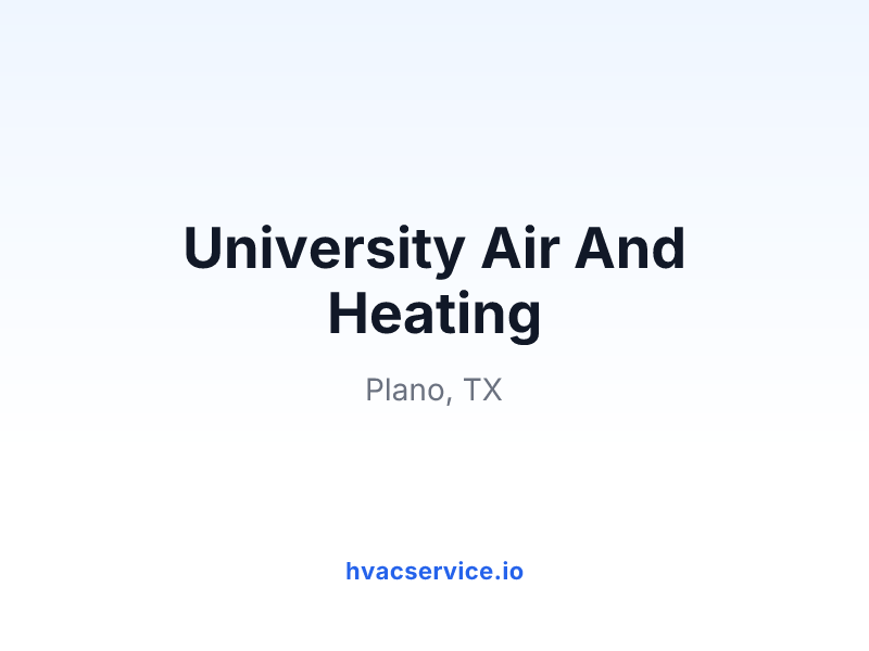 University Air And Heating